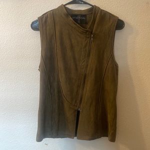 Ethereal by Papercrane faux Seude vest size small
